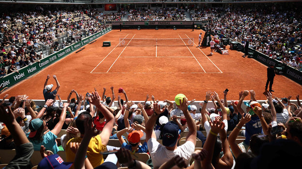 Болельщики на&nbsp;матче &laquo;Ролан Гаррос&raquo;